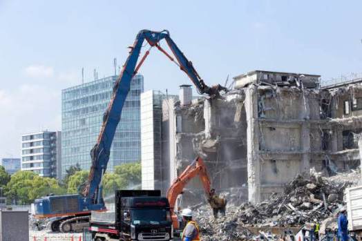 Travaux de démolition