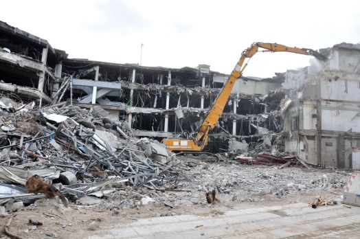 Travaux de démolition